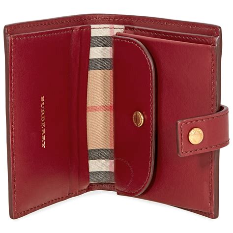 burberry vintage check and leather folding wallet|leather burberry wallet.